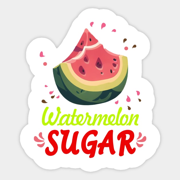 Watermelon Sugar Sticker by RainasArt